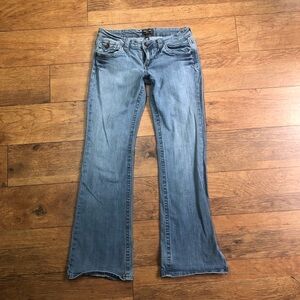 Underground Soul Distressed and heavy stitch denim jeans size 9